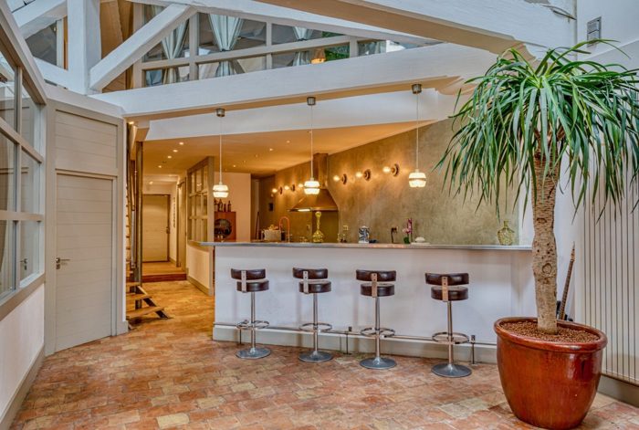 Cuisine ouverte et bar - Loft Paradis